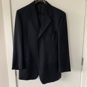 [Vito Rufolo] navy blue pinstripe suit made in Italy